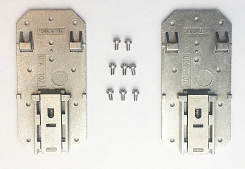 Комплект монтажных кронштейнов для установки системы Boss на DIN-рейке,  BOSS DIN RAIL MOUNTING KIT (2 BRACKETS + SCREWS)
