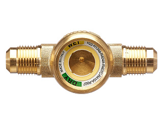 СМОТРОВОЕ СТЕКЛО CASTEL С ИНДИКАТОРОМ ВЛАЖНОСТИ Moisture Indicator 3/8" Flare M/M, 3910/33