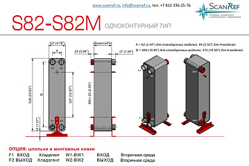 Паяный пластинчатый теплообменник ONDA S82-60 (Ridan RD-060-60)