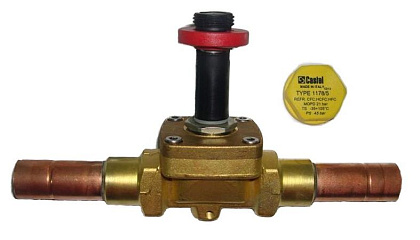 СОЛЕНОИДНЫЙ КЛАПАН Castel NO (НОРМАЛЬНО ОТКРЫТЫЙ) Solenoid Valve 5/8"-16mm ODS w/o Coil, 1178/5S