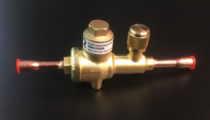 Шаровой вентиль с сервисным штуцером Ридан, GBC 6S (1/4"), 009L7050R 