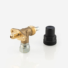 ВЕНТИЛЬ ДЛЯ ПОДСОЕДИНЕНИЯ МАНОМЕТРА CASTEL Gauge Valve 1/4" SAE Flare x 1/4" SAE Flare-F, 8321/22