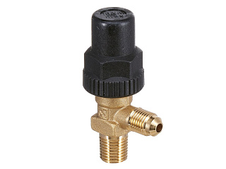 ВЕНТИЛЬ ЗАПОРНЫЙ (НА РЕСИВЕР) CASTEL CO2 Receiver Valve 1/4" Flare x 1/4"NPT, 6110E/22
