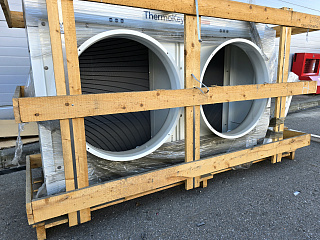 Конденсатор ThermoKey (Италия) 127 кВт, 2х800 мм, R404a, ∆T=15 K, EN 327, БЕЗ ВЕНТИЛЯТОРОВ, TMKH1280HNUDH