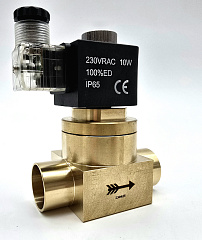 Соленоидный клапан с катушкой OFFENWANGER Solenoid Valve 28mm ODS, M48, 230В, 10Вт, Kv=12м3/час, VDF 501