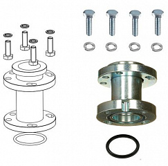 АДАПТЕР CASTEL ДЛЯ РЕГУЛЯТОРА УРОВНЯ МАСЛА Oil Level Regulator AdapterFlanged 3 holes D. 1.7/8"-4 ho