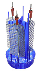КОМПЛЕКТ ЭЛЕКТРОДОВ CAREL,  ELECTRODE KIT 10 TO 15 KG/H, THREE PHASE, D TYPE