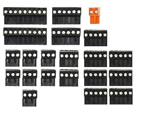 КОМПЛЕКТ РАЗЪЕМОВ ДЛЯ КОНТРОЛЛЕРА CAREL PCO3 LARGE, REMOVABLE SCREW CONNECTORS KIT FOR PCO3 LARGE