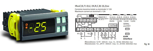 КОНТРОЛЛЕР CAREL IR33 16A 8A 8A 8A 12VAC BUZ 2NTC 2DI MORS.VITE